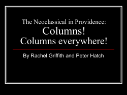 The Neoclassical in Providence: Columns! Columns everywhere!
