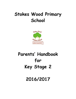 Parents Handbook - Stokes Wood Primary School
