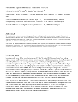 Fundamental aspects of the nucleic acid i
