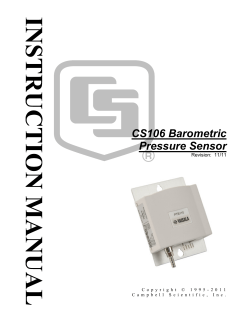 CS106 Barometric Pressure Sensor