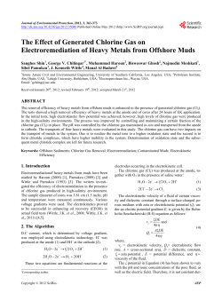 The Effect of Generated Chlorine Gas on Electroremediation of
