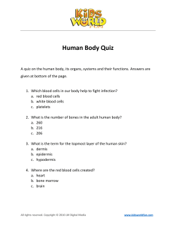 Human Body Quiz - Kids World Fun