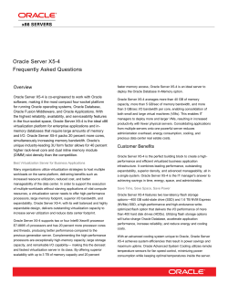 FAQ: Oracle Server X5-4