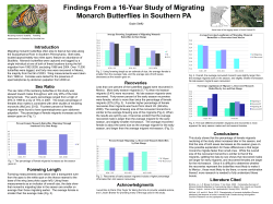 Findings from a long-term study of monarch butterflies visiting a