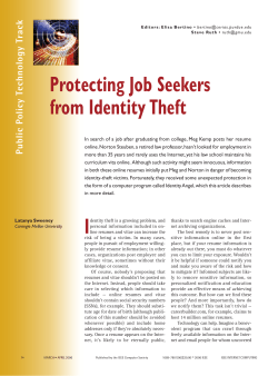 Protecting Job Seekers from Identity Theft