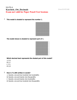 MATH-4 Exam [E-1PCLMH] Kaechele_Ott_Decimals