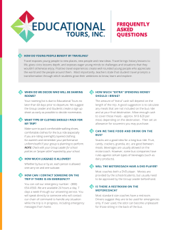 FREQUENTLY ASKED QUESTIONS