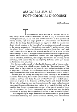 magic realism as post-colonial discourse