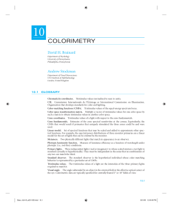 colorimetry - David Brainard Lab