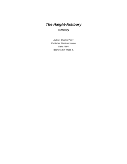 The Haight-Ashbury
