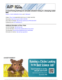 A novel forcing technique to simulate turbulent mixing in a decaying