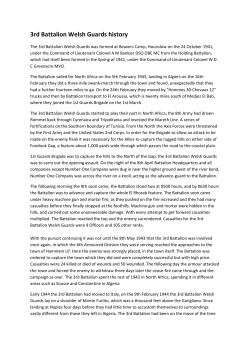 3rd Battalion Welsh Guards history PDF 185.13 kb