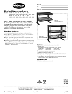 Heated Merchandisers