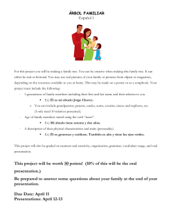 This project will be worth 50 points! (10% of this will be the