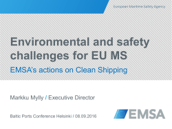 EMSA actions on air pollution
