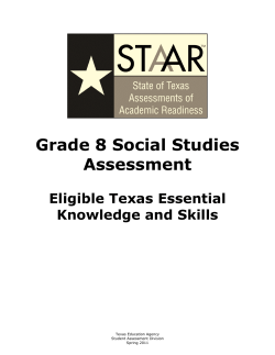 Grade 8 Social Studies Assessment