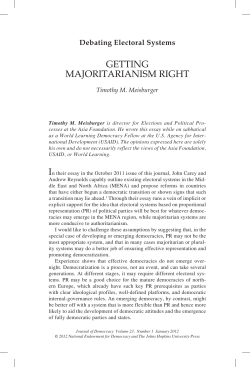 Getting Majoritarianism Right