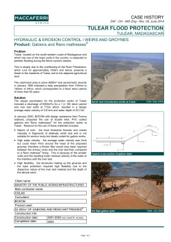 CH-HW-MG-Tulear flood protection, Madagascar
