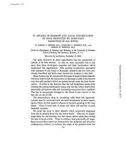 II. APLASIA OF MARROW AND FATAL INTOXICATION IN