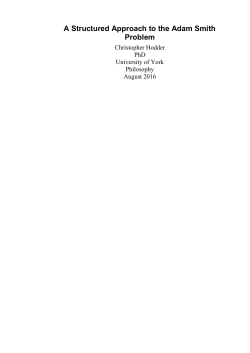 Adam Smith`s Two Views on the Division of Labour