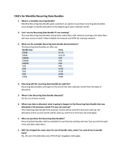 FAQ`s for Monthly Recurring Data Bundles