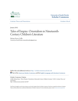 Tales of Empire: Orientalism in Nineteenth