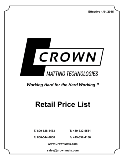 Retail Price List