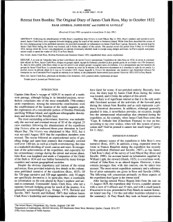 Retreat from Boothia: The Original Diary of James Clark Ross, May