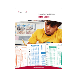 Forms Catalog - Scantron Corporation