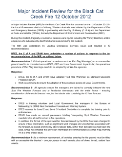 Major Incident Review - Black Cat Creek Fire