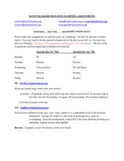 SEVENTH GRADE DISTANCE LEARNING