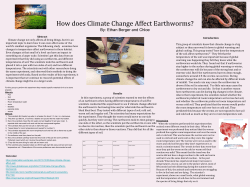 How does Climate change affect Earthworms?