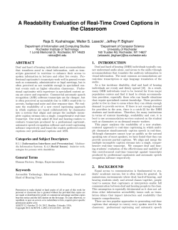 A Readability Evaluation of Real