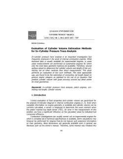 95 Evaluation of Cylinder Volume Estimation Methods for In