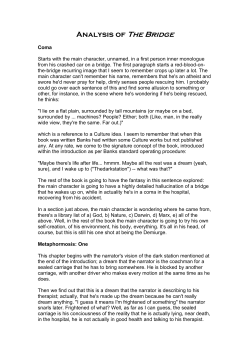 Analysis of The Bridge