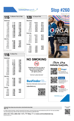 Stop #260 - Community Transit