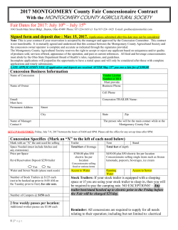 2017 Fair Concession Contract
