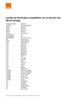 Terminales Voz HD Orange