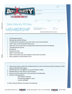 DG Memberships! - Defy Gravity Lincoln