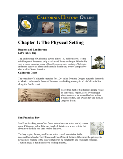California History Online | The Physical Setting