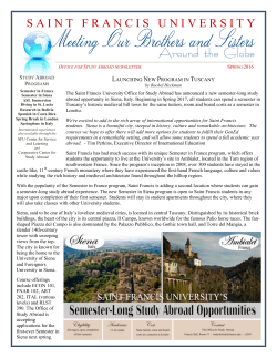 saintfrancisuniversit y - St. Francis University