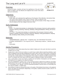 The Long and Lat of It - Arctic Climate Modeling Program