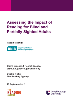 Assessing the Impact of Reading for Blind and