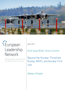 Beyond the Nuclear Threshold: Russia, NATO, and Nuclear First Use