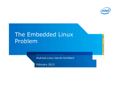 The Embedded Linux Problem
