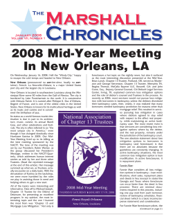 January 2008 Marshall Chronicles
