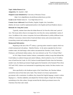 Indian Removal Act Adapted by