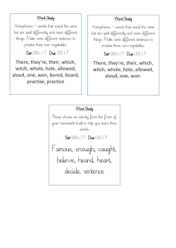 Famous, enough, caught, believe, heard, heart, decide, sentence