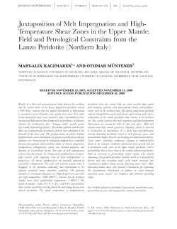 Juxtaposition of Melt Impregnation and High