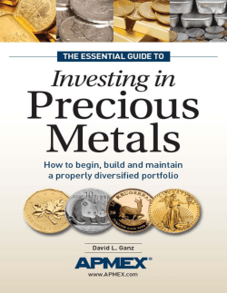I. Buying and selling precious metals
